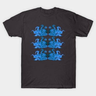 Lurking Blue Octopus T-Shirt